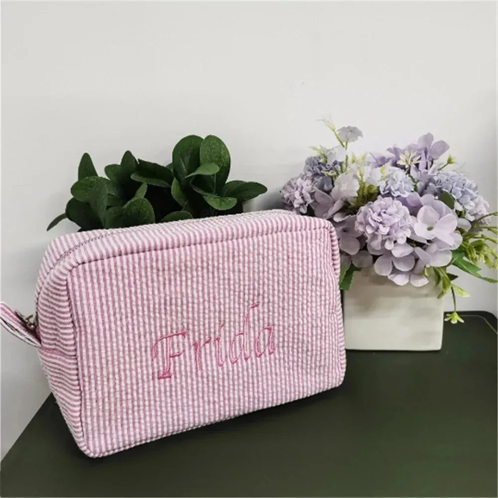 Personalized Embroidered Wash Bag Custom Pouch